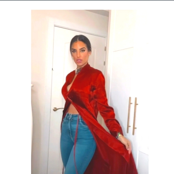 ๐๐ NWT Zara Satin Kimono Midi Wrap Dress Dark Orange ZW Collection Size M - Picture 6 of 16